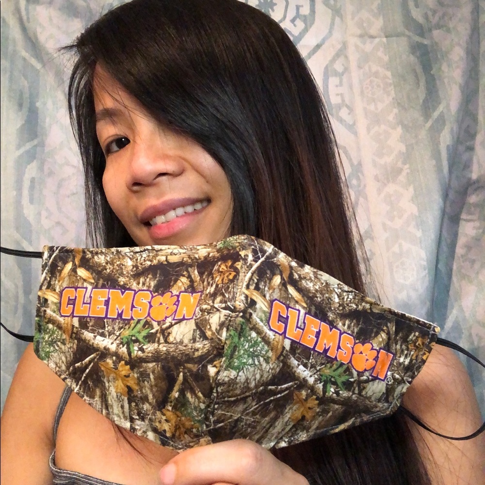 ❤️CLEMSON Reversible Mask w Filter ❤️